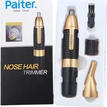 Holicí strojek na chlupy v nose a uších 360° zastřihovač do nosu z nerezové oceli s nástavci