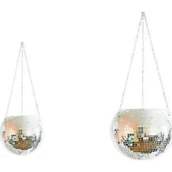 Květináč Závěsný květináč disco koule 2 ks 2