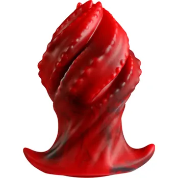 Vibrátor Anální kolík ve tvaru sevřené pěsti chobotnice vel S z měkkého silikonu pro intenzivní fisting zážitky snadná údržba a diskrétní balení