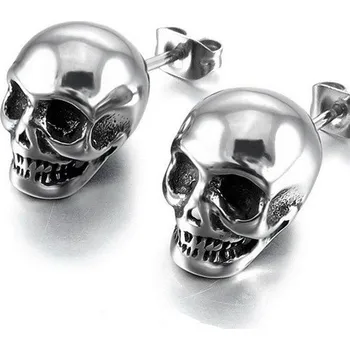 Náušnice Pánská náušnice LEBKA