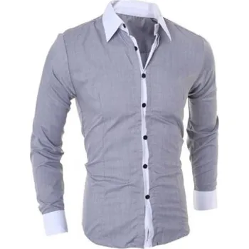 Pánská košile Pánská košile F627 šedá M