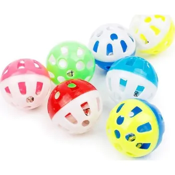 Hračka pro ptáka Míček s rolničkou pro ptáky 10 ks