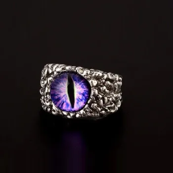 Prsten Prstýnek s okem D2599 fialová