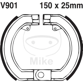 Motodíl Sada brzdových čelistí EBC V901 neobsahuje pružiny V901
