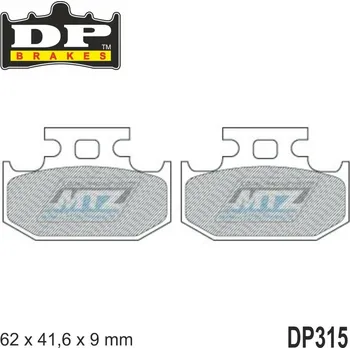 Destičky brzdové DP315-SDP DP Brakes - směs SDP PRO-MX DP315-SDP