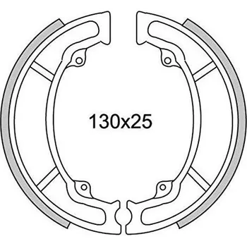 Brzda pro motocykl brzdové obložení (standardní materiál) NEWFREN (2 ks v balení) GF1289