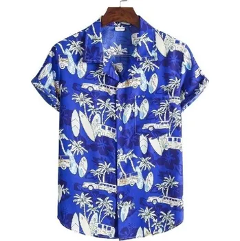 Pánská košile Pánská košile s krátkým rukávem F768 XL 4