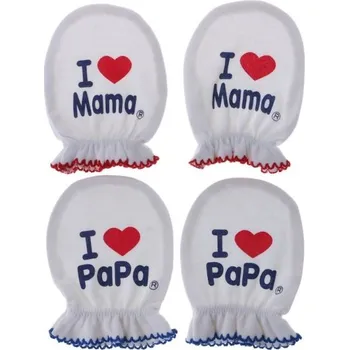 Rukavice Kojenecké rukavice s nápisem 2 páry