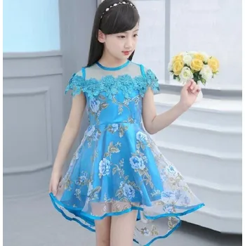 Dívčí šaty Dívčí šaty N308 modrá 13