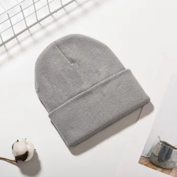 Pokrývka hlavy Zimní čepice beanie šedá