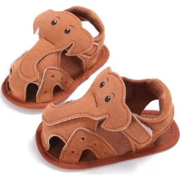 Dívčí obuv Dětské capáčky se slonem hnědá 12-18 měsíců