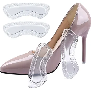 Vložka do bot Silikonový chránič paty do bot 1 pár Čirý měkký nárazník proti otlakům a odřeninám Ochrana zadní části nohy Pohodlné nošení Neviditelný design