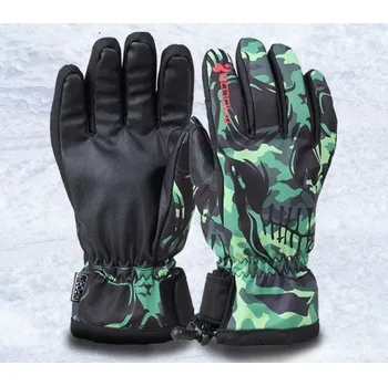 Rukavice Zimní lyžařské rukavice J1650 zelená L