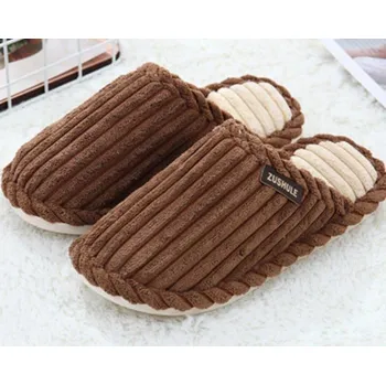 Pánské pantofle Pánská domácí obuv hnědá 40