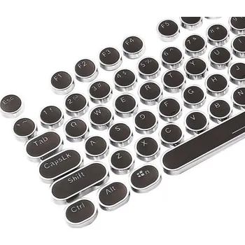 Klávesnice Vyměnitelné klávesy do klávesnice kulaté černá