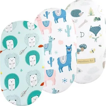 Povlečení Prostěradlo do kočárku 3 ks 2