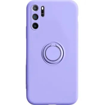 Pouzdro na mobilní telefon Magnetický silikonový kryt na Huawei Nova 5T fialová