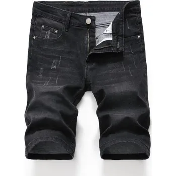 Pánské kraťasy Pánské černé džínové kraťasy 34 2
