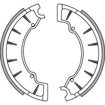 Brzda pro motocykl brzdové obložení, NEWFREN (standardní materiál) 2 ks v balení GF1133