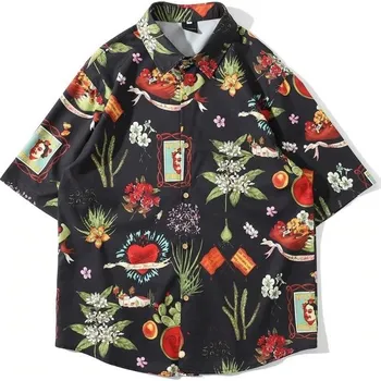 Pánská košile Pánská košile s krátkým rukávem F656 L 1