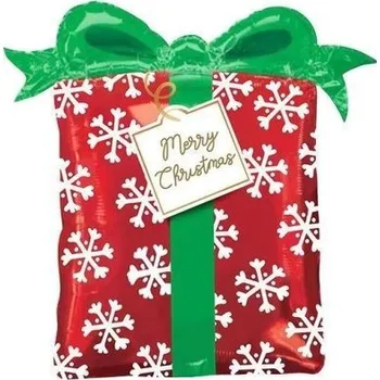 Vánoce Vánoční fóliový balónek dárek