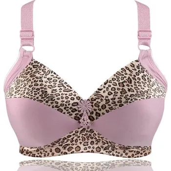 Podprsenka Leopardí Push-up podprsenka - košíčky E fialová 100E