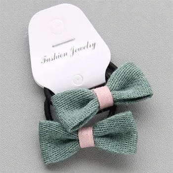 Gumičky do vlasů s mašličkou - 2 ks 3