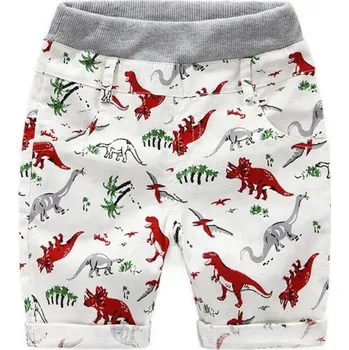 Chlapecké šortky s potiskem dinosaurů J1329 červená 6