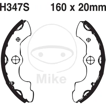 Brzda pro motocykl Sada brzdových čelistí EBC H347S včetně pružin HONDA TRX 350 FE 2000-2006