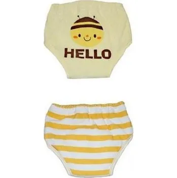 Dívčí spodní prádlo Dětské plenkové kalhotky - 2 ks žlutá 13-14 kg