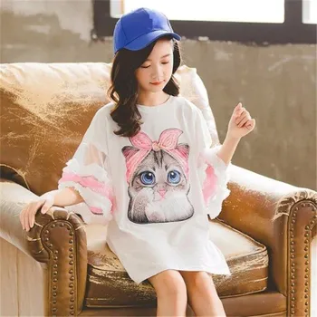 Dívčí šaty Dívčí šaty s potiskem N101 4 A