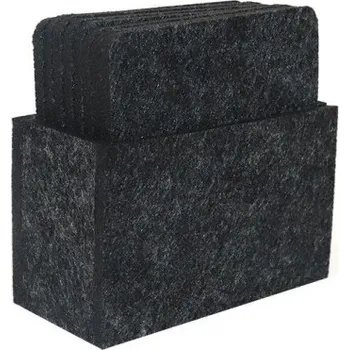 Podtácek Plstěné podtácky se stojanem 8 ks tmavě šedá 1