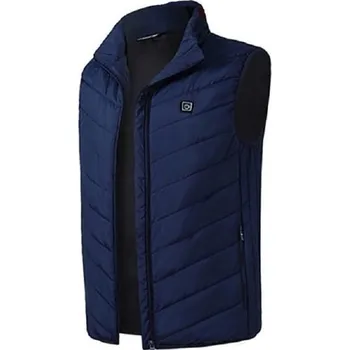 Pánské oblečení Pánská vyhřívaná zimní vesta T1165 tmavě modrá 4XL