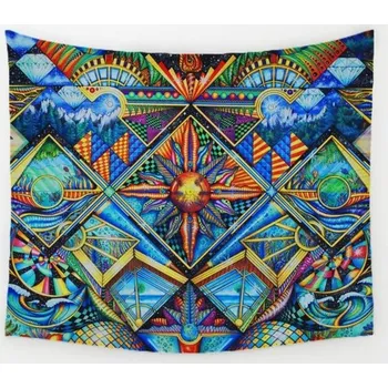 Nástěnné svítidlo Nástěnná tapiserie s abstraktními motivy 2