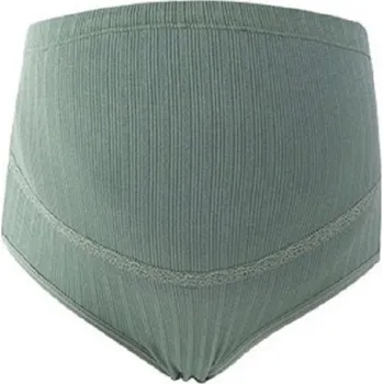 Kalhotky Těhotenské kalhotky s vysokým pasem zelená L