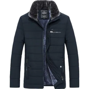 Pánská zimní bunda S28 tmavě modrá XL