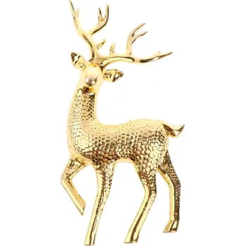 Vánoční dekorace Vánoční dekorace zlatý jelen 14,5 cm