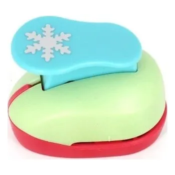 Děrovačka Mini děrovačka na papír ve tvaru sněhové vločky Děrovačka s motivem sněhové vločky Raznice do papíru pro děti Dětská děrovačka se sněhovou vločkou 5 x 4,5 x 3 cm