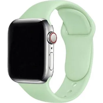 Silikonový řemínek pro Apple Watch 38 mm / 40 mm / 41 mm velikost M-L světle zelená