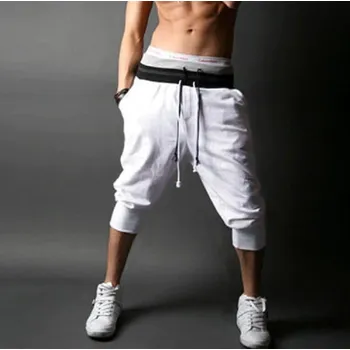 Pánské stylové kraťasy pod kolena bílá S