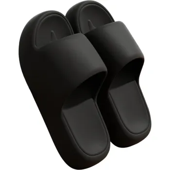 Pánské pantofle Unisex pantofle s extra silnou podrážkou Měkké domácí přezůvky Minimalistický design Tlumí nárazy Přizpůsobí se chodidlu Pohodlí na každý den černá 42-43