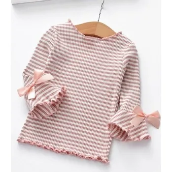 Dívčí tričko Dívčí tričko s dlouhým rukávem A3150 červená 6