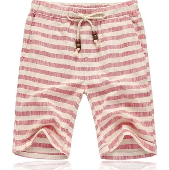 Pánské pruhované kraťasy červená 3XL