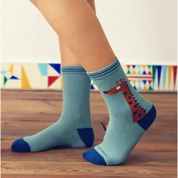 Dámské ponožky Ponožky - Žirafa modrá