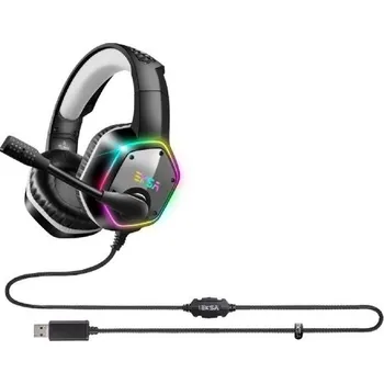 Sluchátka Podsvícená herní sluchátka 7.1 šedá