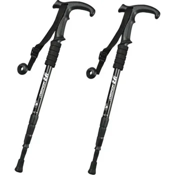 Trekingová hůl Teleskopická trekingová hůl 65 - 135 cm 2 ks černá