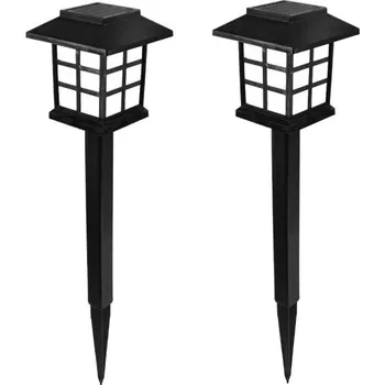 Zahradní dekorace Zahradní solární lampa 2 ks studená bílá