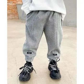 Dívčí kalhoty Dětské kalhoty T2449 šedá 3