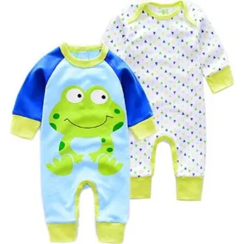 Kojenecký overal se žábou - 2 kusy 3-6 měsíců