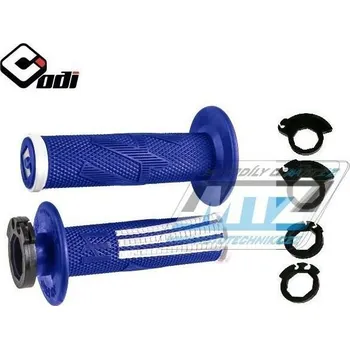 Rukojeti ODI V2 LOCK ON EMIG PRO (2takt+4takt včetně 5 nástavců) - modro-bílé ODIH36EPUW